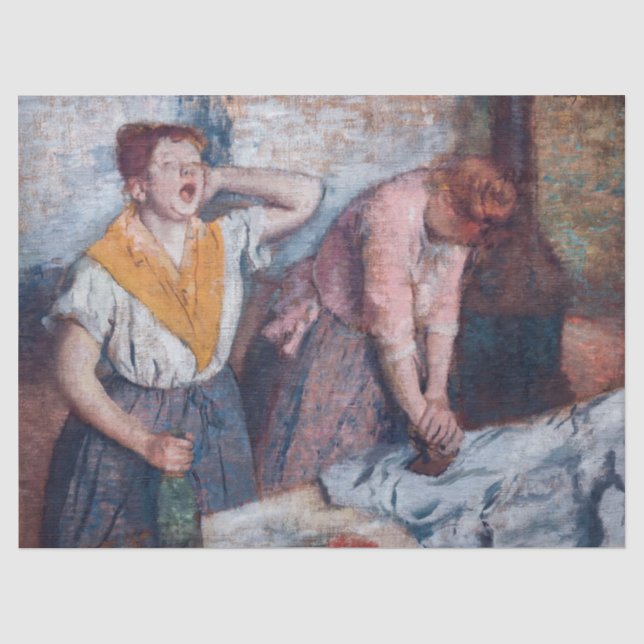 Papel De Seda Edgar Degas - Mulheres Passando Roupa (Frente )