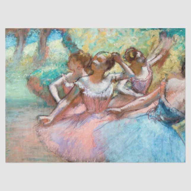 Papel De Seda Edgar Degas - Quatro Ballerinas no Palco (Frente )