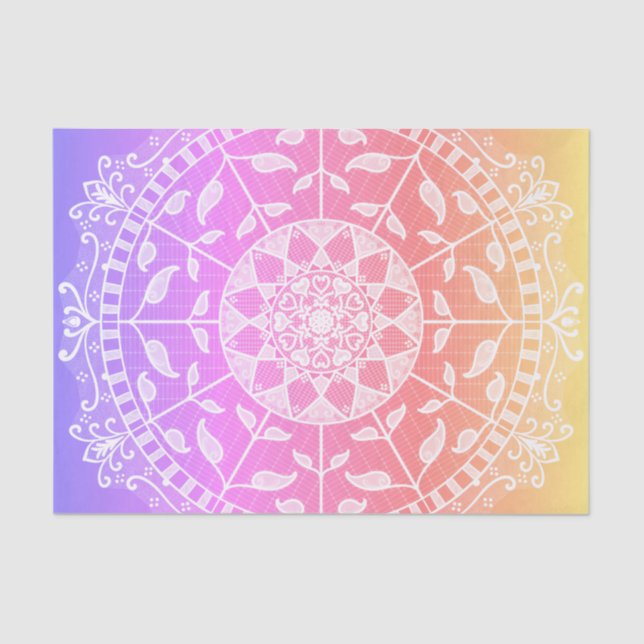 Papel De Seda Edição Especial Gwias Mandala (Frente )