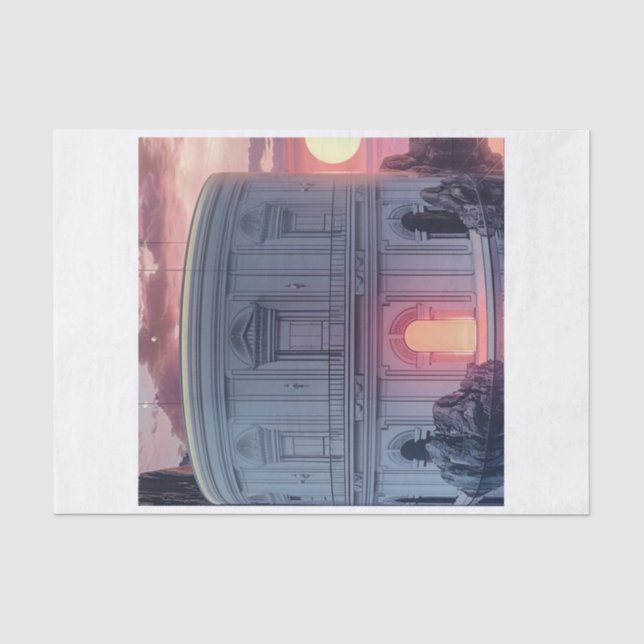 Papel De Seda Edifício criativo3 (Frente )