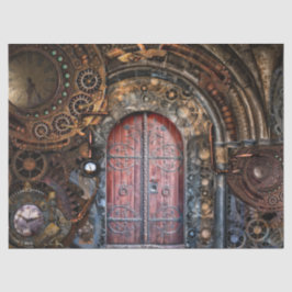 Papel De Seda Edifício e porta Steampunk Clássica