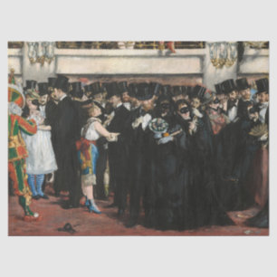 Papel De Seda Edouard Manet - Baile Mascarado na Ópera