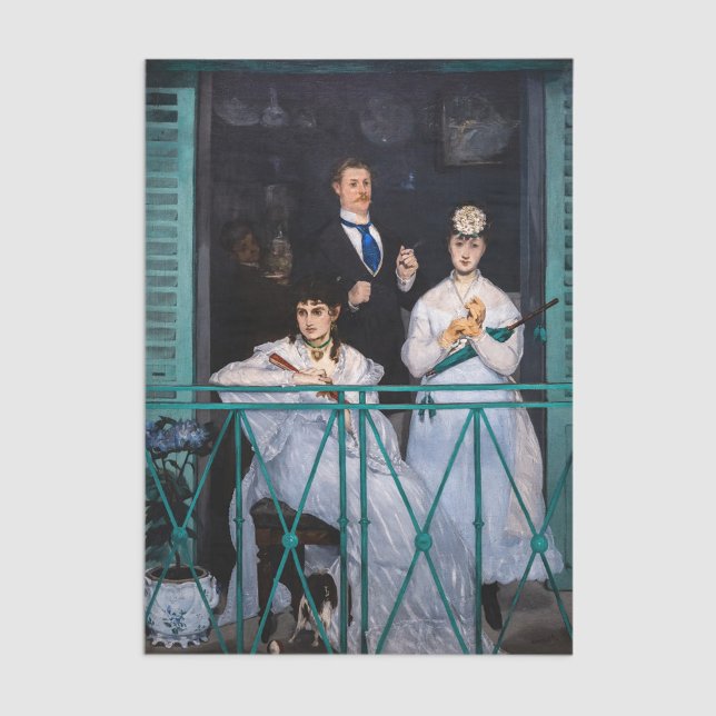 Papel De Seda Edouard Manet - Balcony / Le Balcon (Criador carregado)