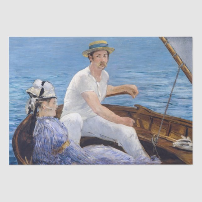 Papel De Seda Edouard Manet - Barco (Frente )