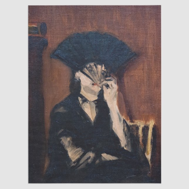 Papel De Seda Edouard Manet - Berthe Morisot com um Leque (Criador carregado)