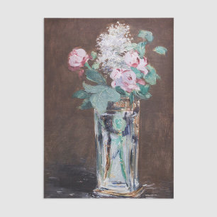 Papel De Seda Edouard Manet - Flores num Vaso Cristal
