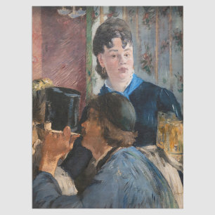 Papel De Seda Edouard Manet - Garçonete Servindo Cerveja