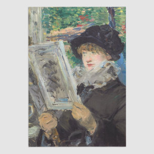 Papel De Seda Edouard Manet - Leitura de Mulher