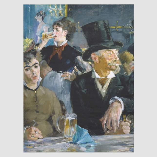 Papel De Seda Edouard Manet - No Café (Criador carregado)
