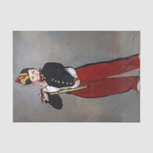Papel De Seda Edouard Manet - O Friso / Jovem Flautista