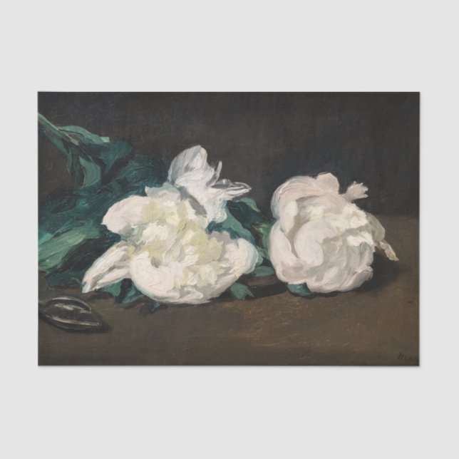 Papel De Seda Edouard Manet - Ramo de Camponeses Brancos, Secado (Frente )