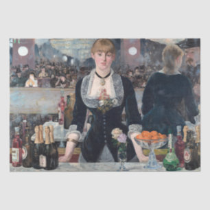 Papel De Seda Edouard Manet - Um Bar na Folies-Bergere