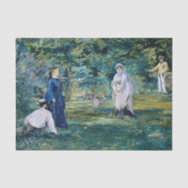 Papel De Seda Edouard Manet - Uma Partida de Croquet