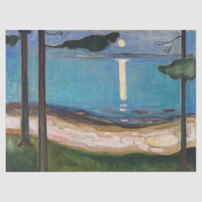 Papel De Seda Edvard Munch - Lua (Frente )