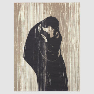 Papel De Seda Edvard Munch - O Beijo IV