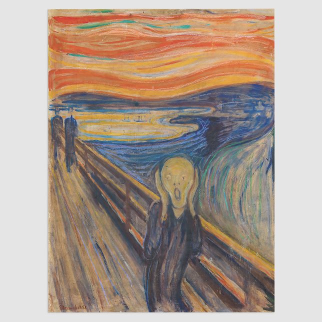 Papel De Seda Edvard Munch - O Gritar 1893 (Criador carregado)
