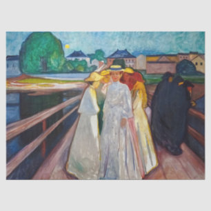 Papel De Seda Edvard Munch - The Girls on the Bridge 1903