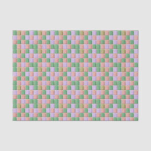 Papel De Seda Efeito de Vidro Pastel Mini Banheiro ou Azulejos S