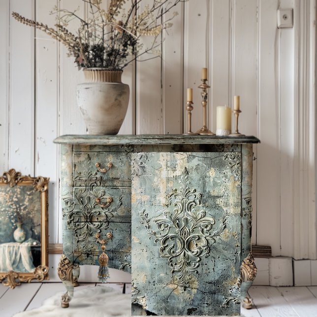 Papel De Seda Efeito Texturizado Cinza Sombrio Relevo Demask  (Dark Moody Elegant, Embossed Demask, Tattered effect, shabby chic, rustic, background)