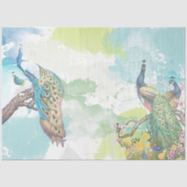 Papel De Seda Efeitos de Pavão 1