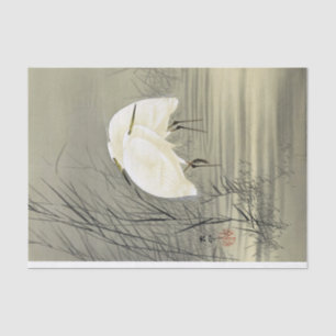 Papel De Seda Egretas em pântano por Ohara Koson