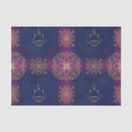 Papel De Seda Eid Azul meia-noite/Magenta