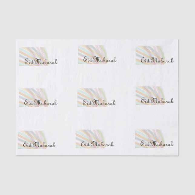 Papel De Seda Eid Mubarak (Frente )