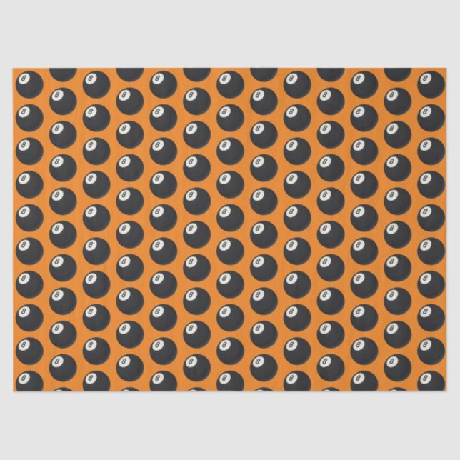 Papel De Seda Eight Ball Y2K Snooker 90s Orange (Frente )