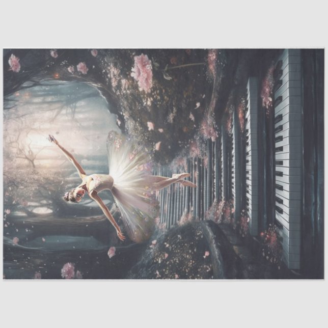 Papel De Seda Ela dança para as árvores (Frente )