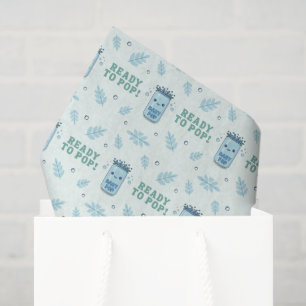 Papel De Seda Ela Está Pronta Para Estourar Azul Boho Kawaii Ref