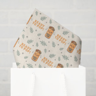 Papel De Seda Ela Está Pronta Para Estourar Laranja Boho Kawaii
