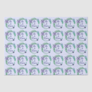 Papel De Seda Ele é Risen Linda Páscoa Religiosa Roxa