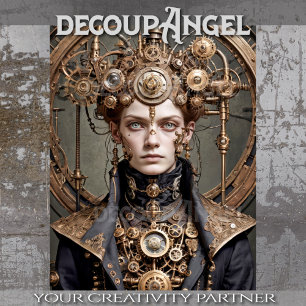 Papel De Seda Eleanor the Steampunk Empress - Decoupage -