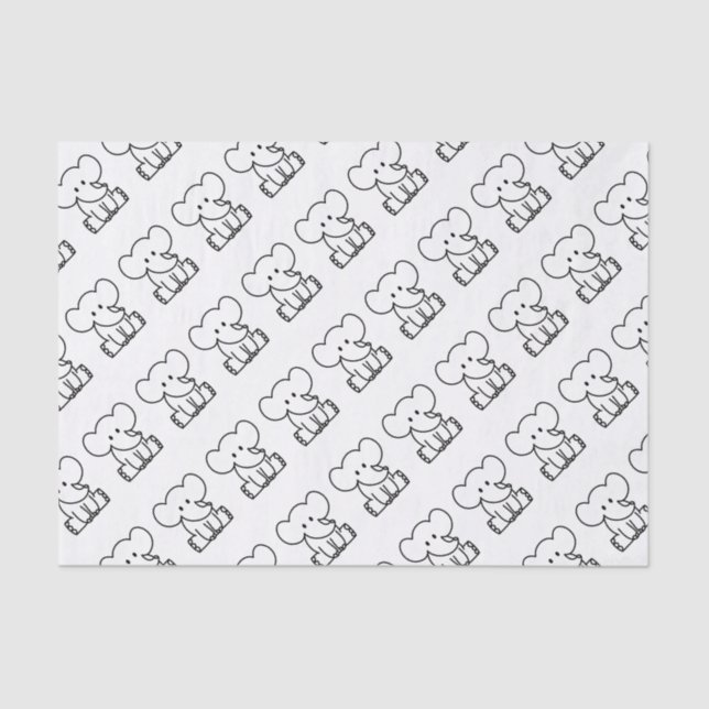 Papel De Seda Elefante (Frente )
