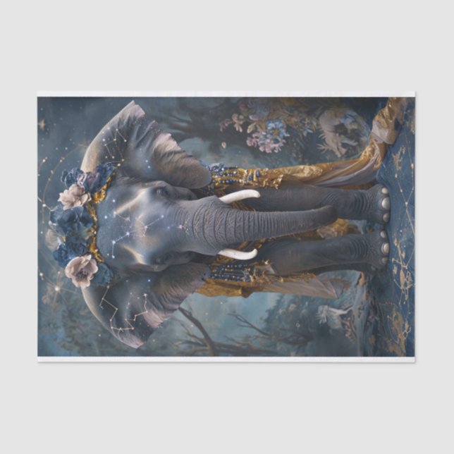 Papel De Seda Elefante Blooming (Frente )