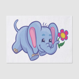 Papel De Seda Elefante de banda desenhada