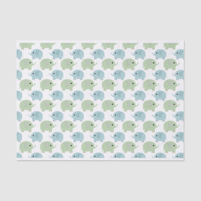 Papel De Seda Elefantes Lindos (Frente )