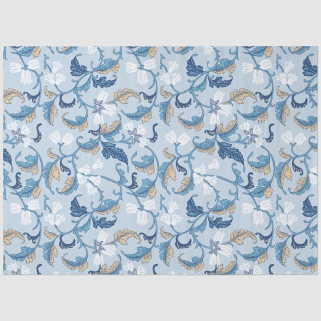Papel De Seda Elegância Botânica Vintage (Frente )