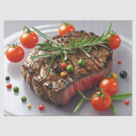 Papel De Seda Elegância de Bife Grelhado