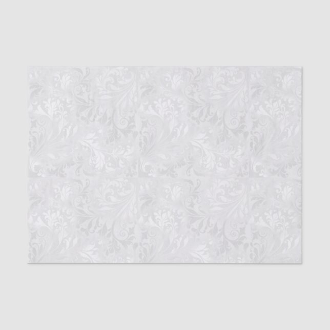 Papel De Seda Elegância de Casamento de Satin Branco (Frente )