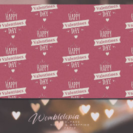 Papel De Seda Elegância do Feliz dia de os namorados Vintage