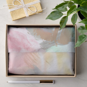 Papel De Seda Elegância Moderna Suave Borboleta Pastel Abstrata