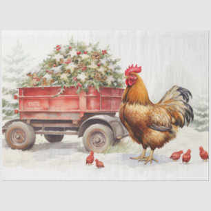Papel De Seda Elegância Russa: Fazenda de Árvore de Natal e Gali