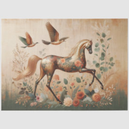 Papel De Seda Elegant Equine, Horse, Decoupage
