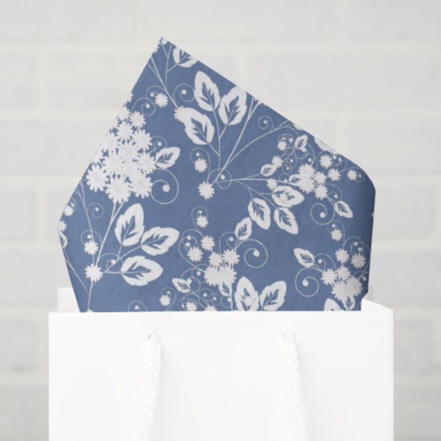 Papel De Seda Elegant floral pattern.  (Sacola de presentes)