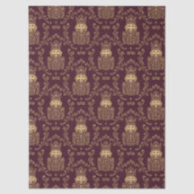 Elegant Gold Nutcracker Christmas Damask