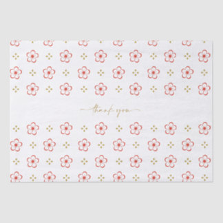 Papel De Seda Elegant Japanese Plum Blossom 