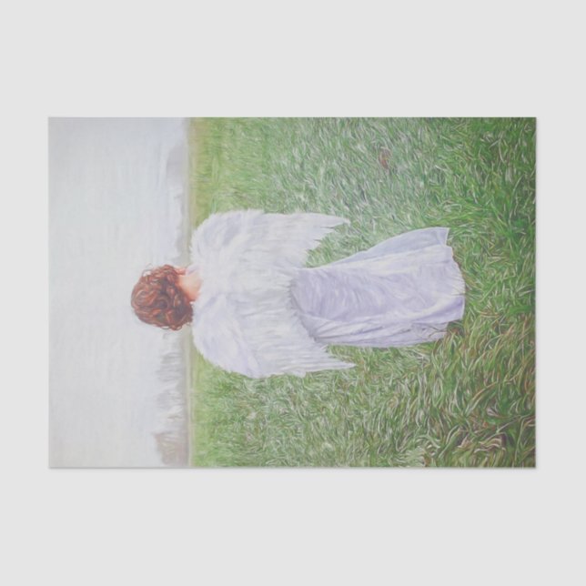 Papel De Seda Elegante Angel Art Design (Frente )