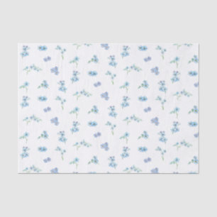 Papel De Seda Elegante Aquarela Me Esqueça Não Flores