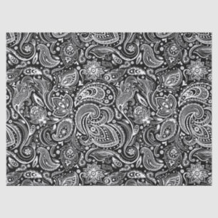 Papel De Seda Elegante Branco Floral em Tecido de Fundo